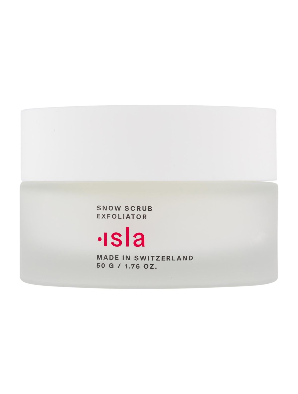 isla beauty snow scrub exfoliator