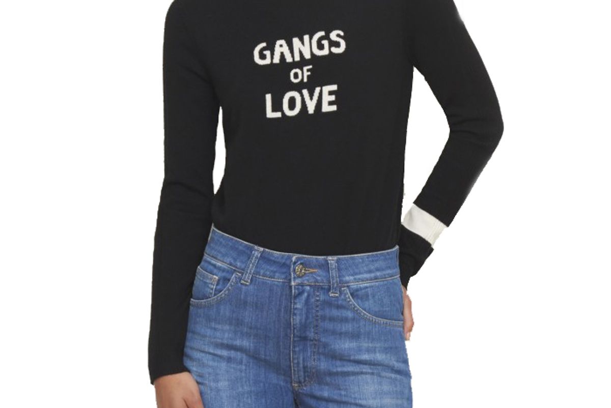 X Bella Freud Gangs of Love Jumper in Black