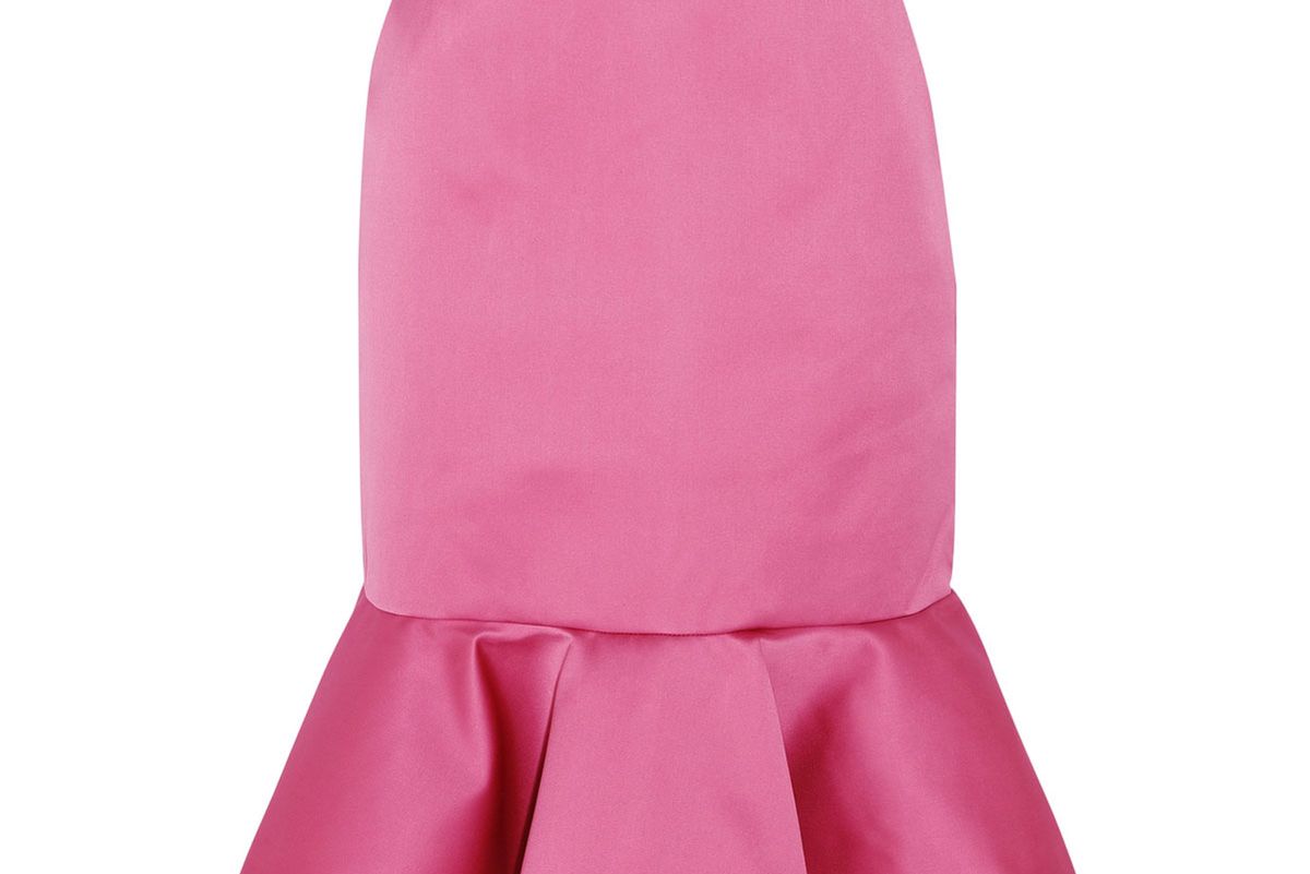 Dante Ruffled Duchesse-Satin Skirt