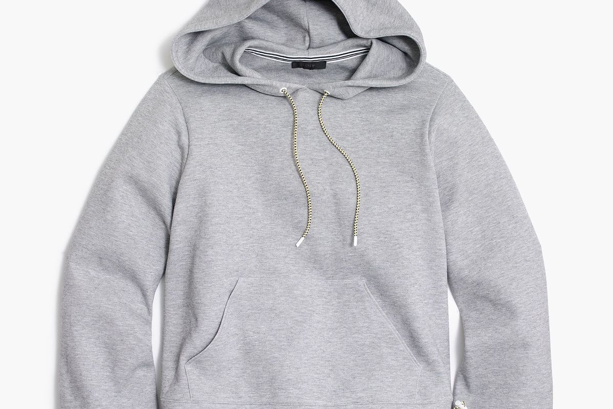 j. crew hooded cropped hoodie