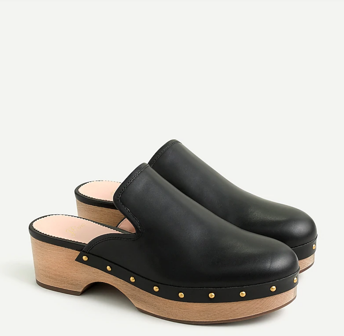 j.crew leather clogs