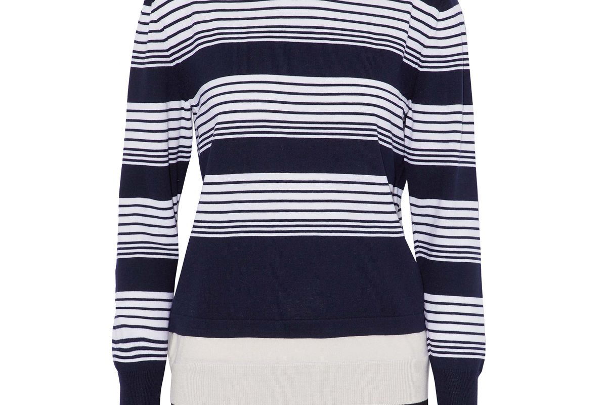 j.w.anderson layered striped merino wool sweater