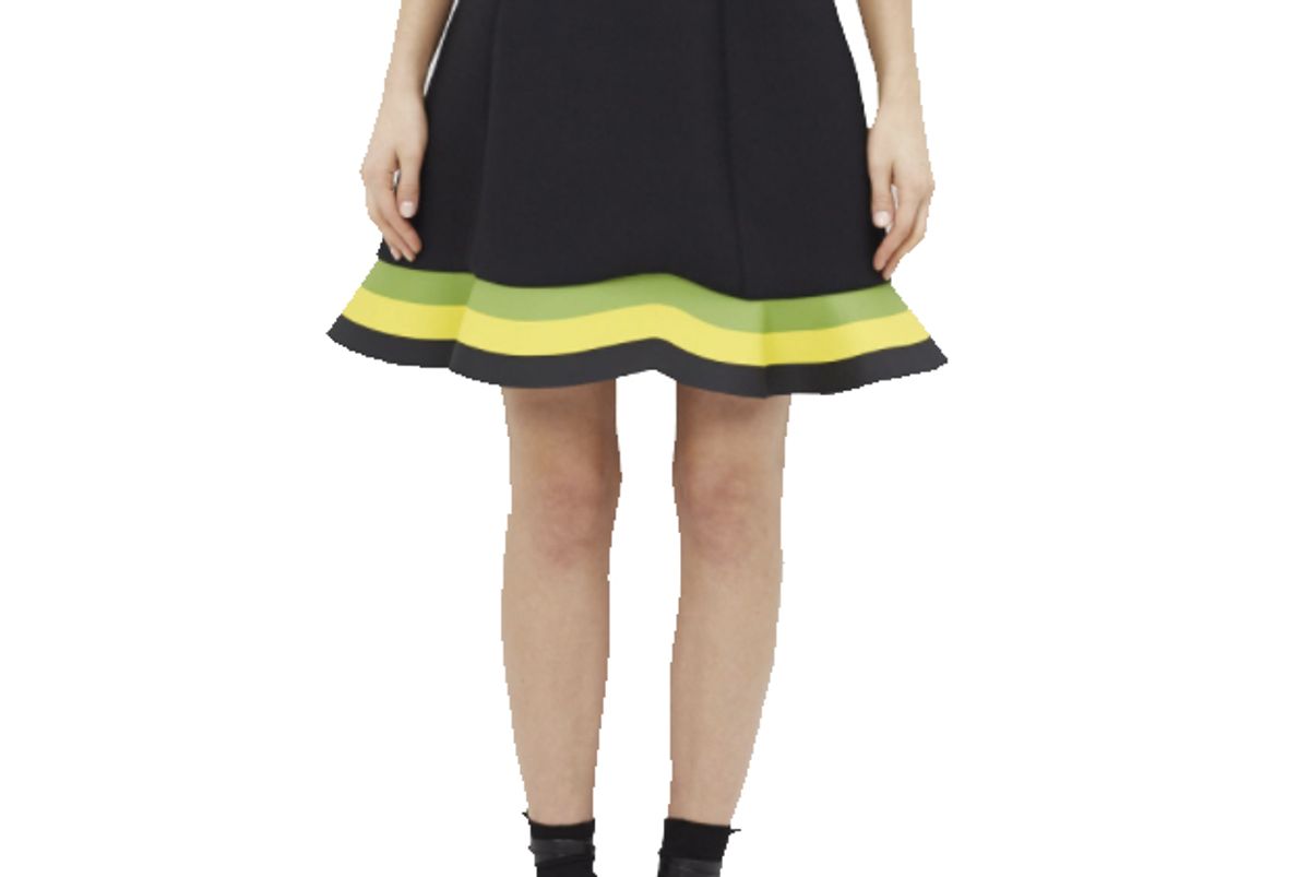 Women’s Green / Yellow Orbit Hem Skirt
