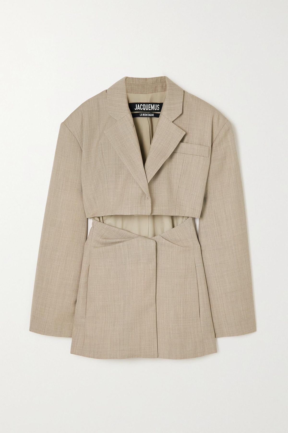 jacquemus arles cutout wool blazer