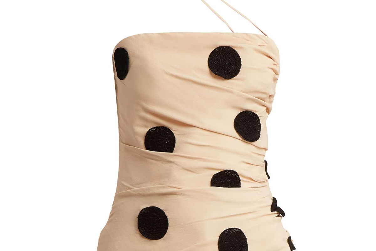 jacquemus bruella polka dot top