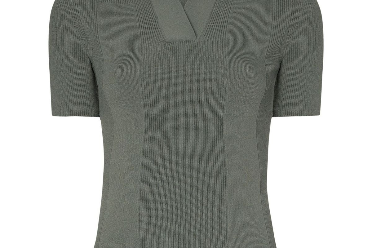 jacquemus cutout polo top