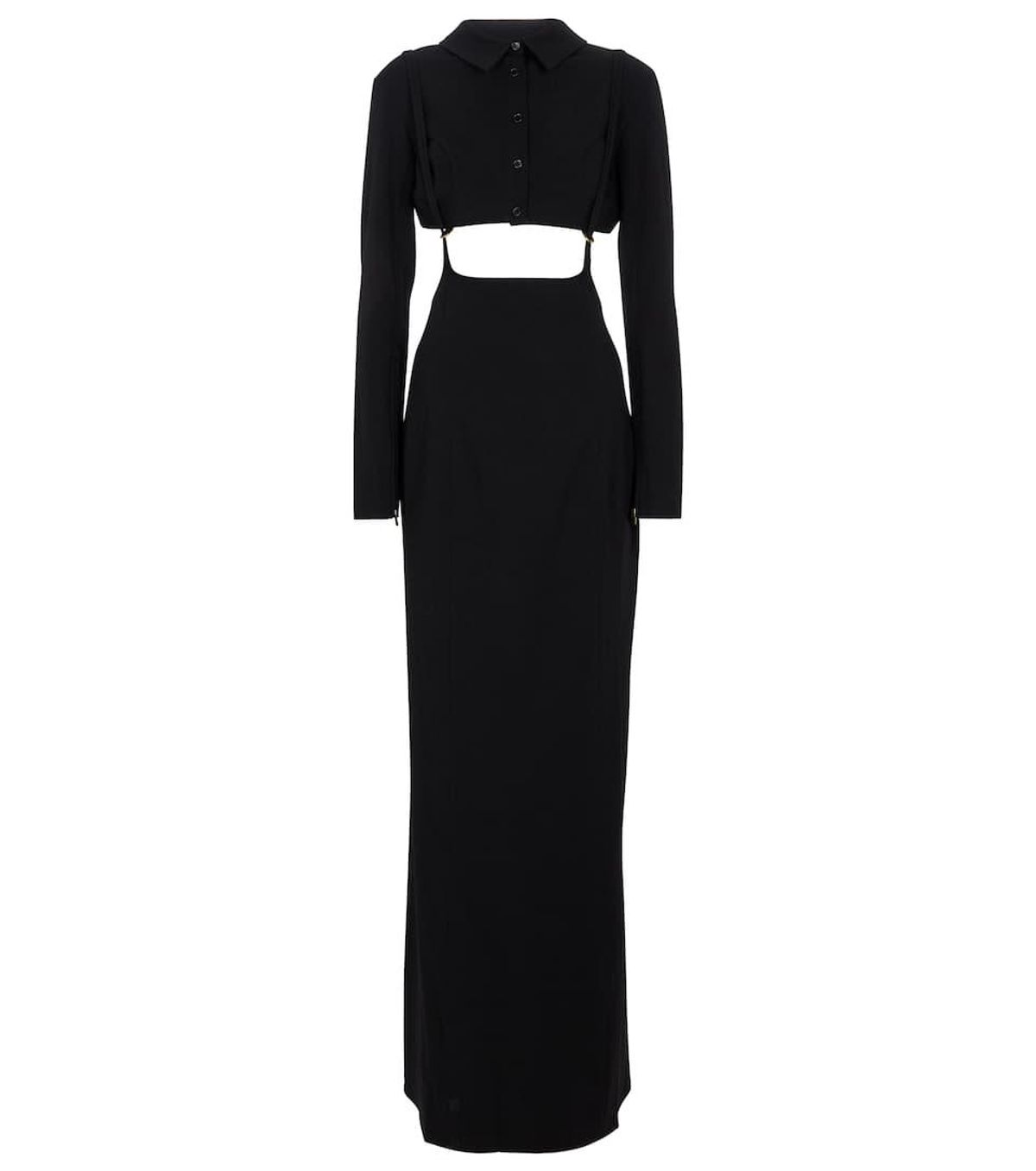 jacquemus la robe draio knit maxi dress