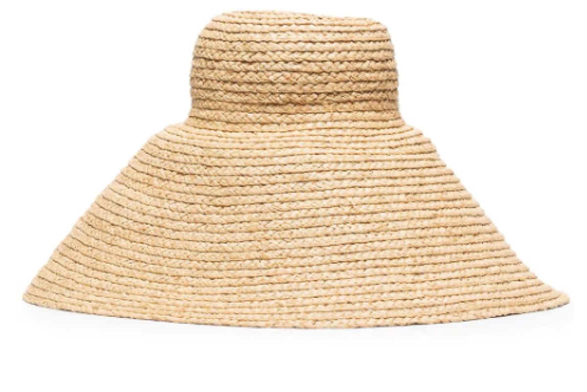 jacquemus neutral le chapeau valensole straw hat