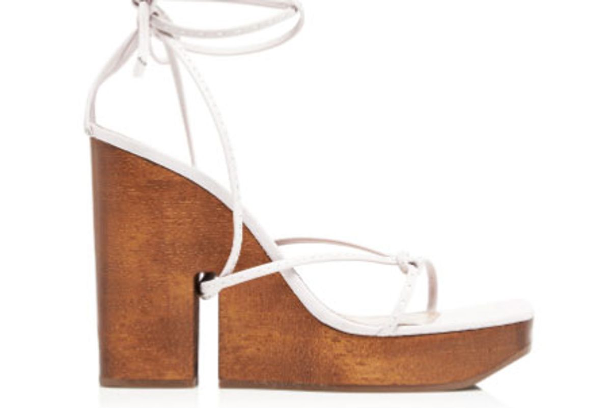 jacquemus pilotis wooden wedge leather sandals