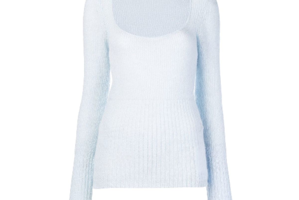 jacquemus ribbed knit sweater