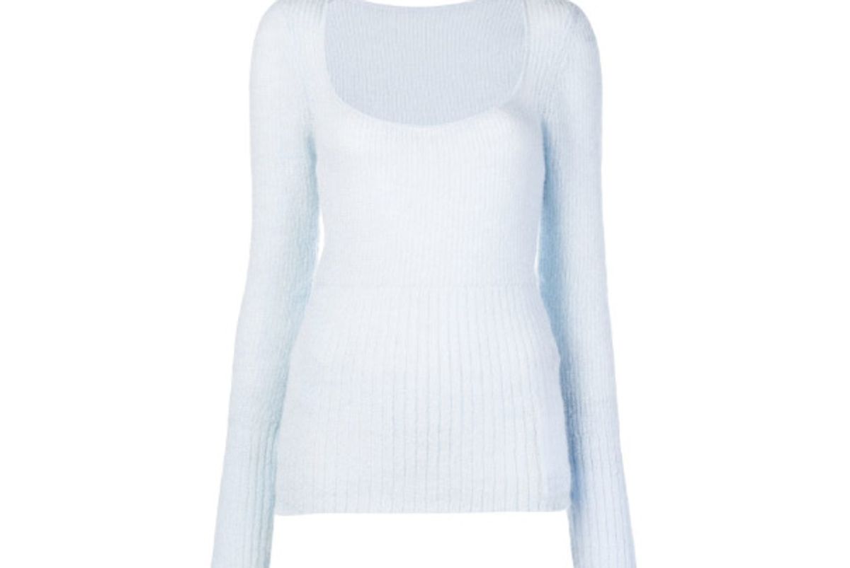 jacquemus ribbed knit sweater