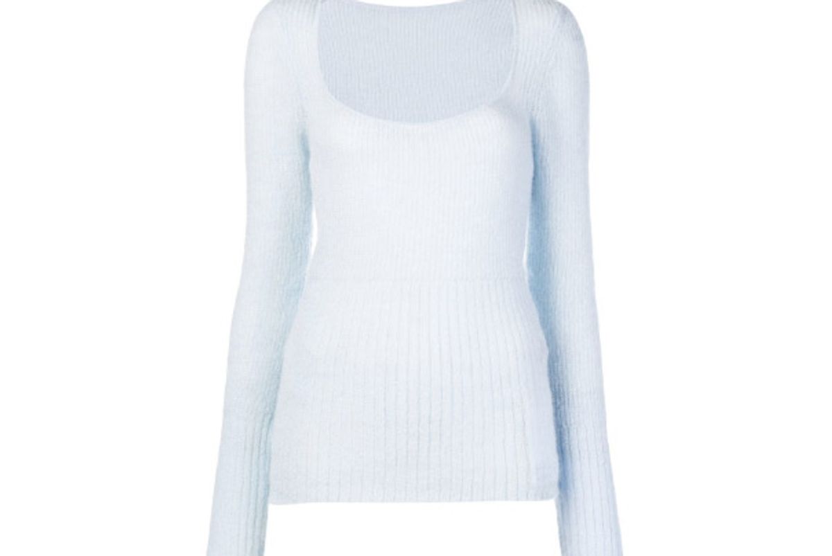 jacquemus ribbed knit sweater
