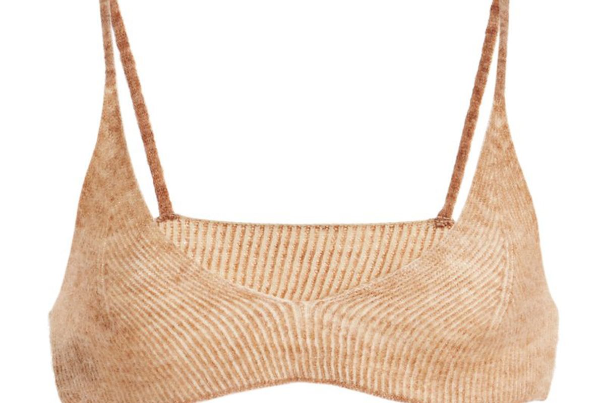 jacquemus valensole mohair blend bralette