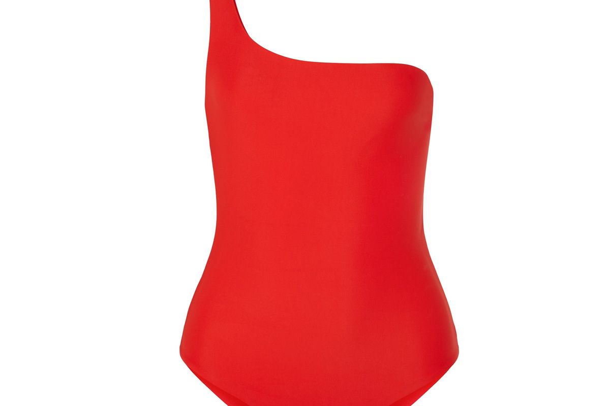 jade swim apex one shoulder swimsuit