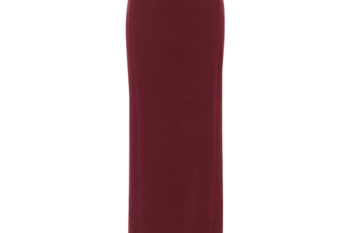 jardins des orangers wool midi skirt