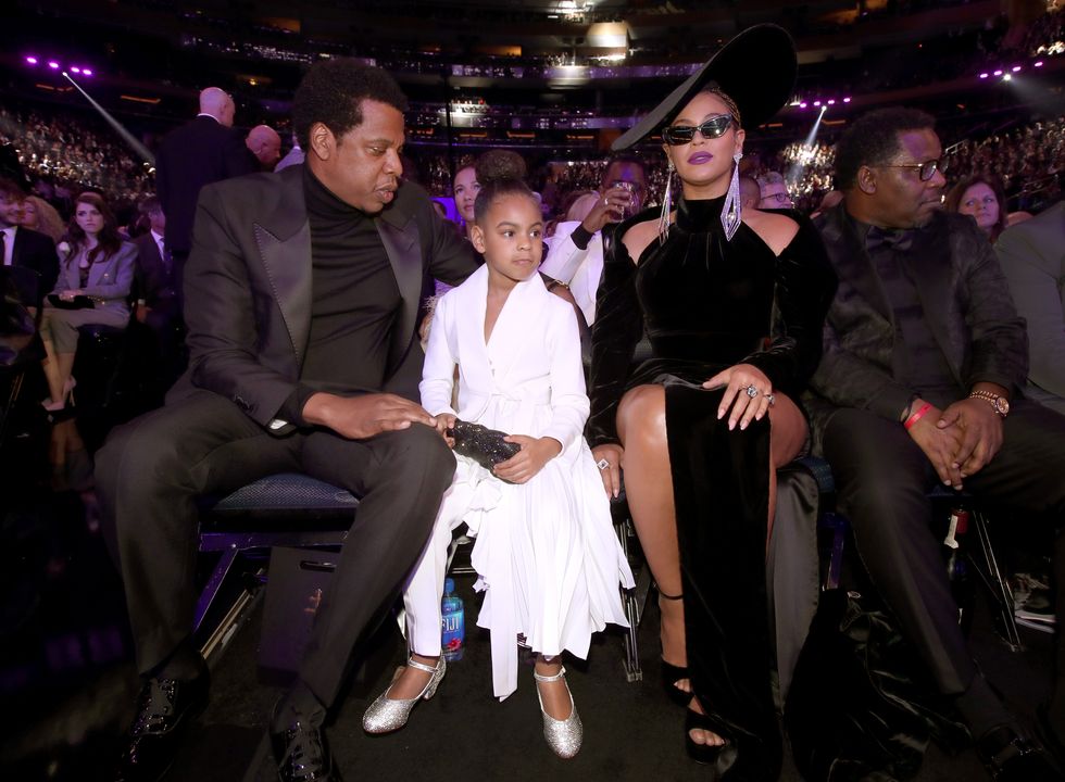 jay-z, blue ivy, and beyonce