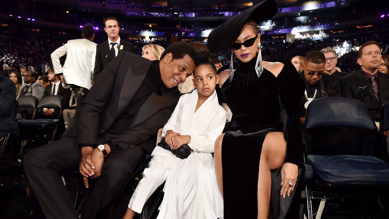 jay-z, blue ivy, and beyonce
