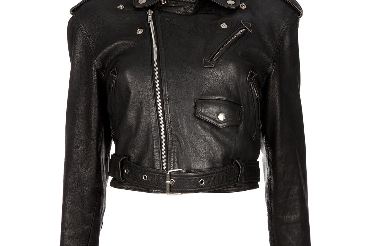 Vintage Leather Biker Jacket