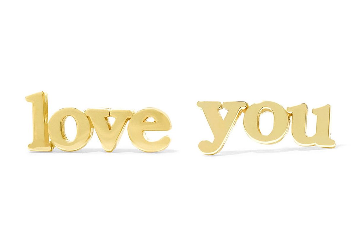 Love You 18-Karat Gold Earrings