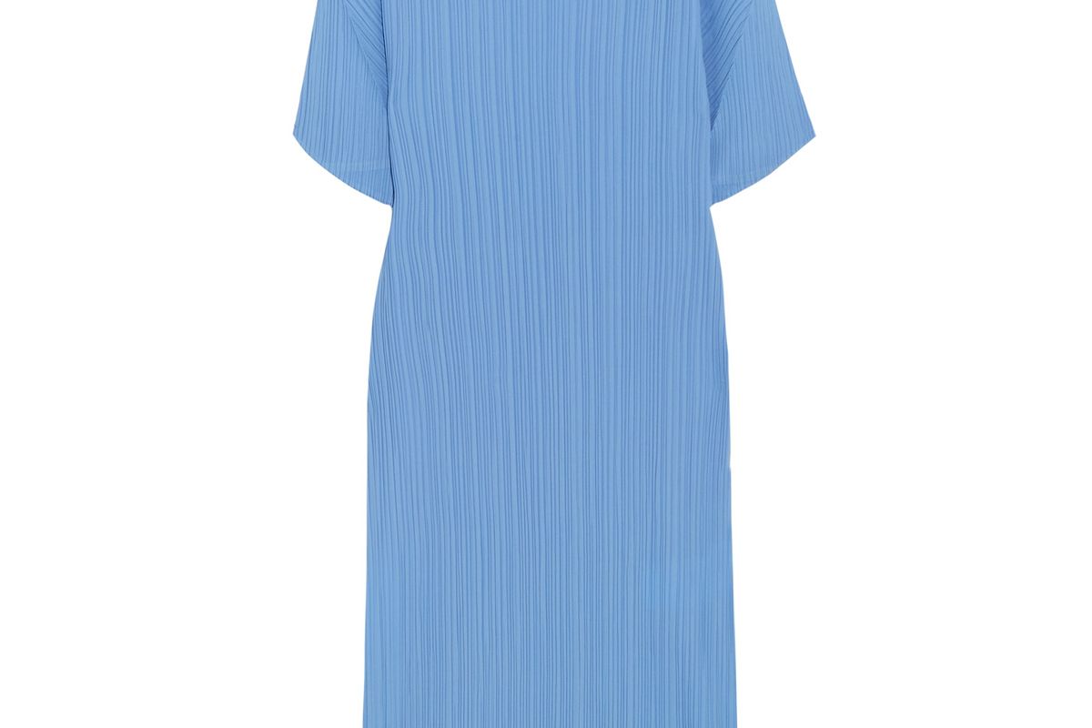 Plissé Crepe Dress