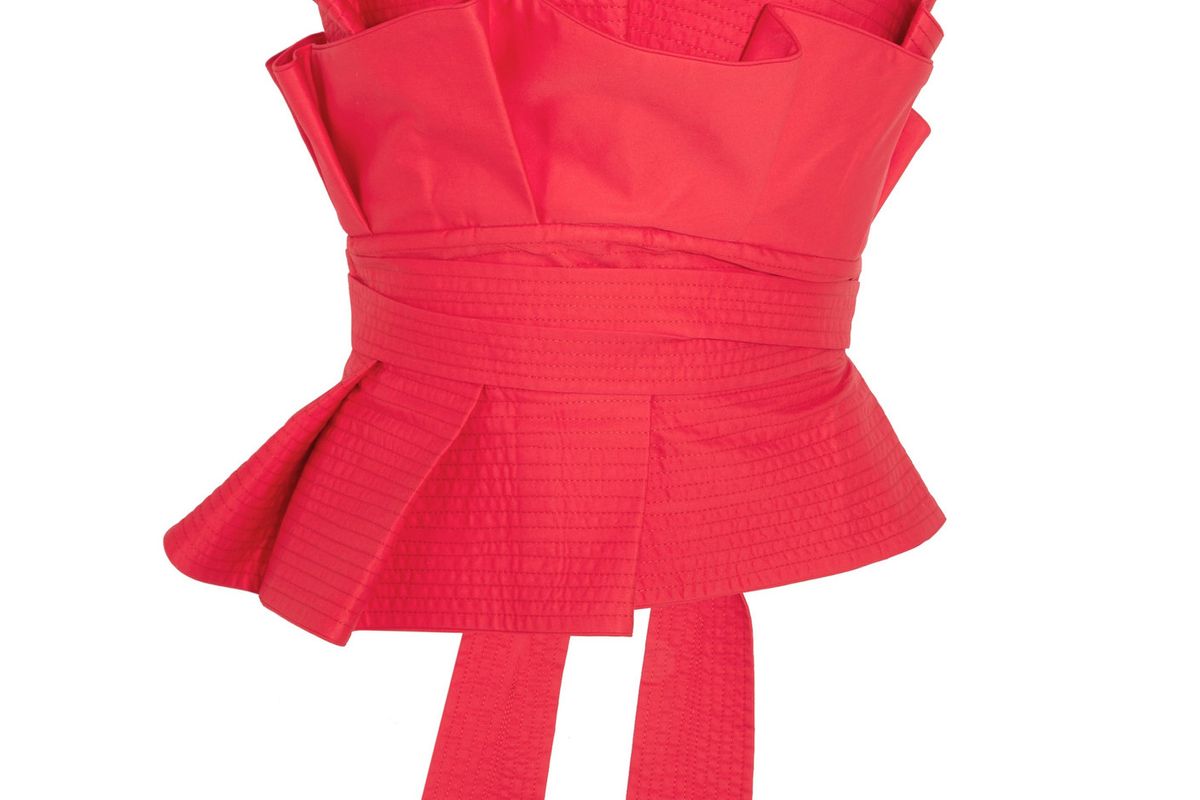 Rockstar Ruffled Cotton Poplin Bustier