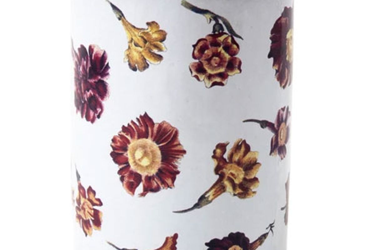 john derian and astier de villatte orange flora vase