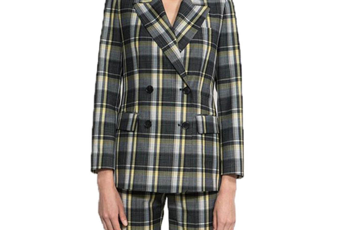 joseph ann check wool tailored jacket shop