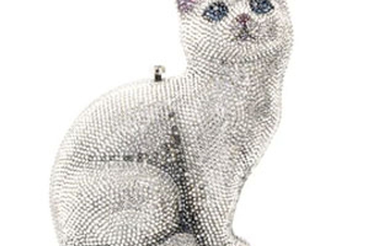 judith leiber cat marie clutch