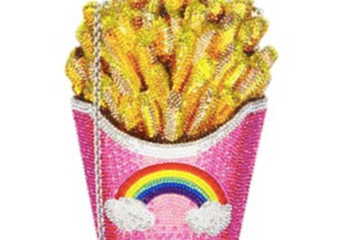 Crystal Rainbow French Fries Clutch
