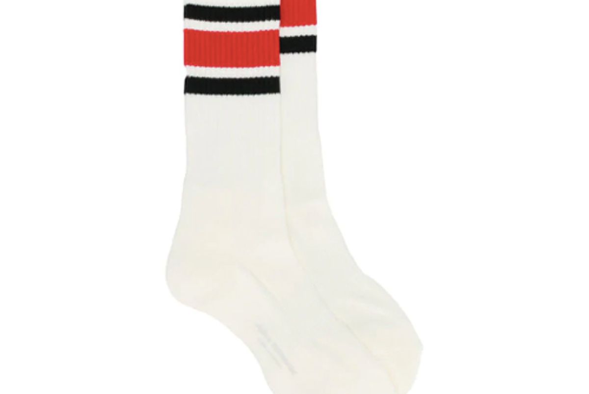 junya watanabe striped print socks