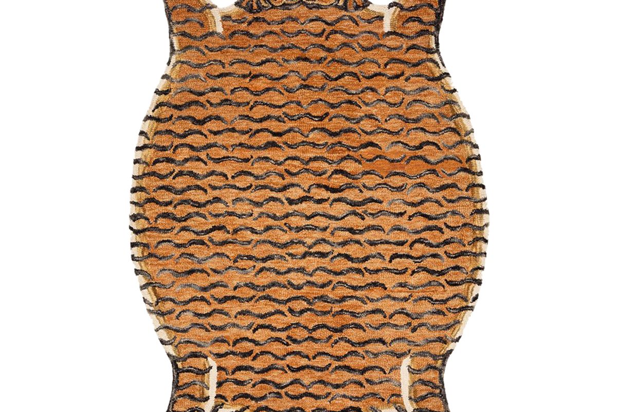 justina blakeney chubby tangerine tiger rug by justina blakeney x loloi