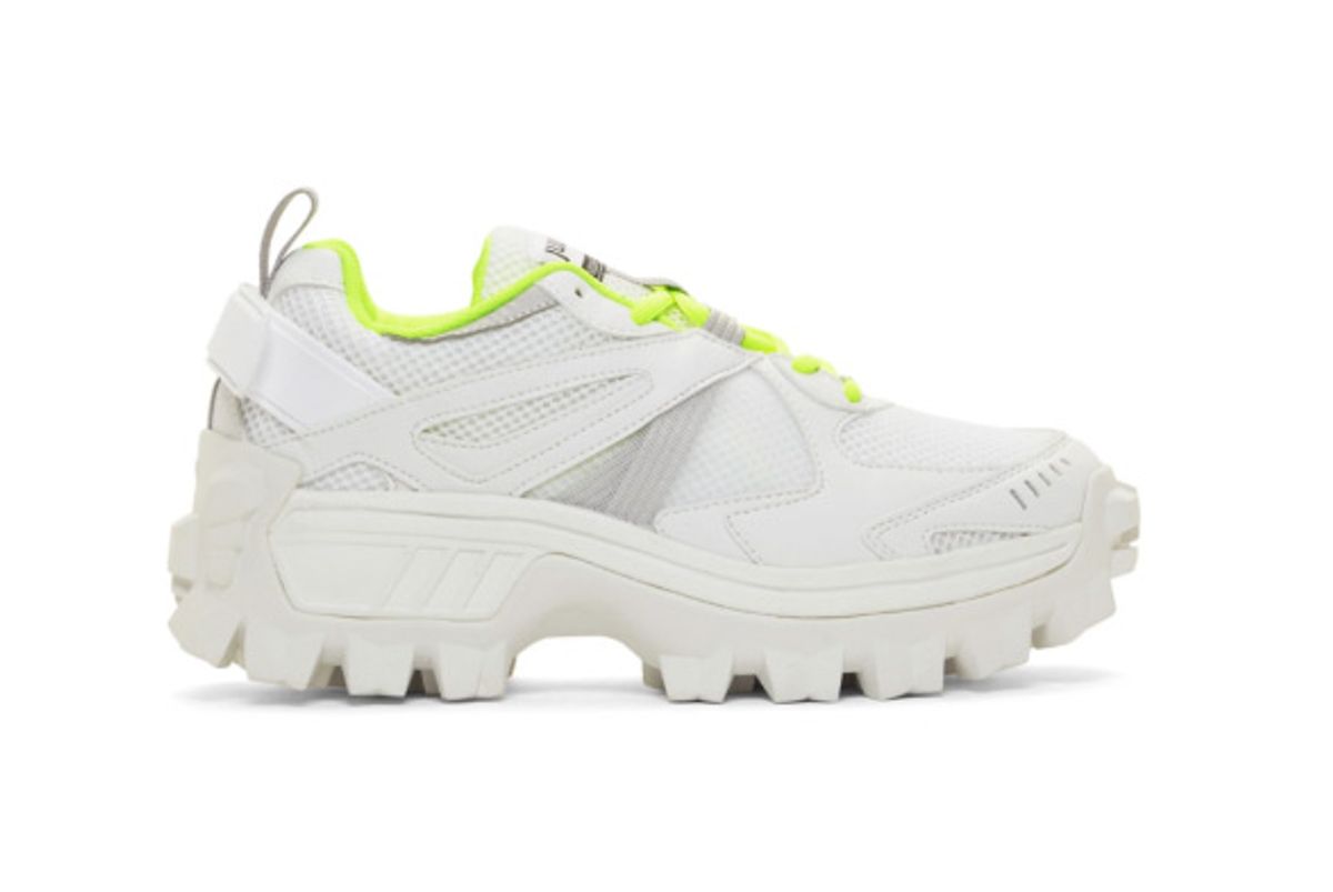 juunj white and green volume 3 sneakers