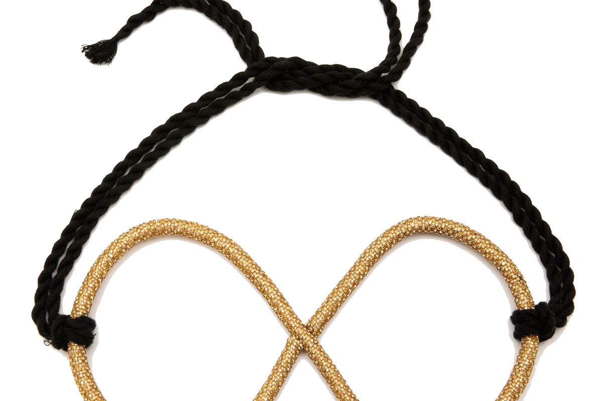 jw anderson crystal embellished harness
