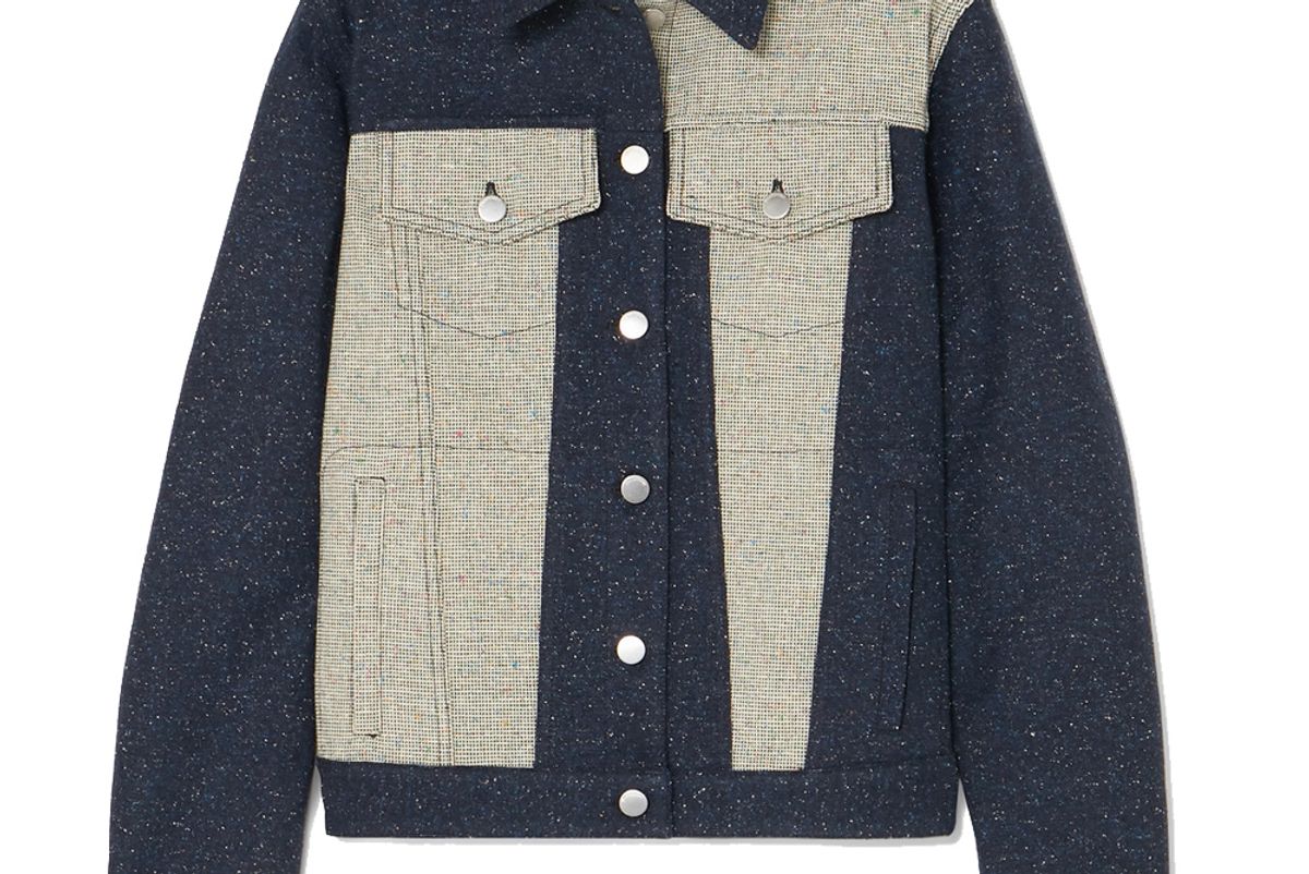 jw anderson paneled boucle jacket