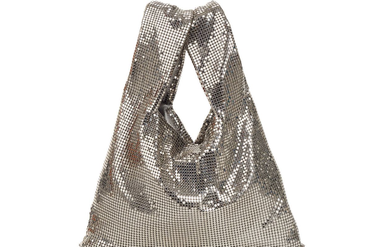 kara silver mesh shopper