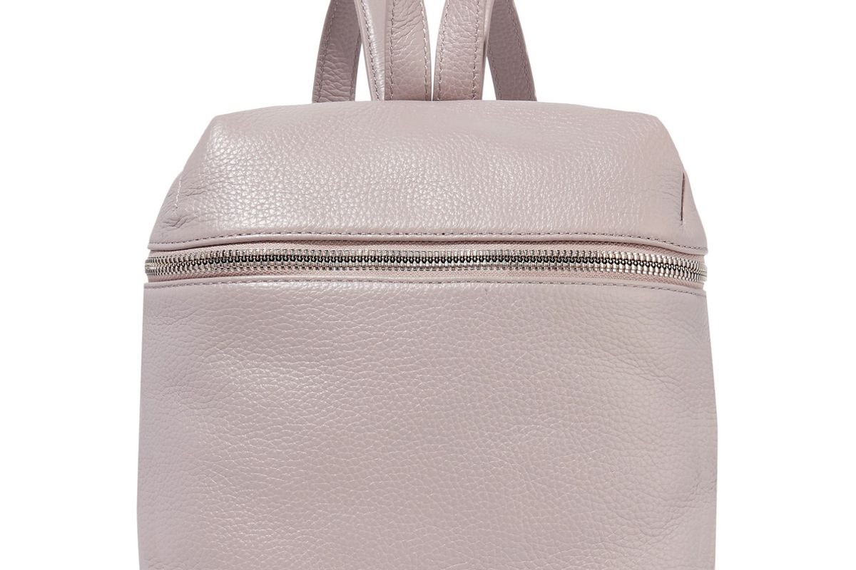 Small Textured-Leather Backpack