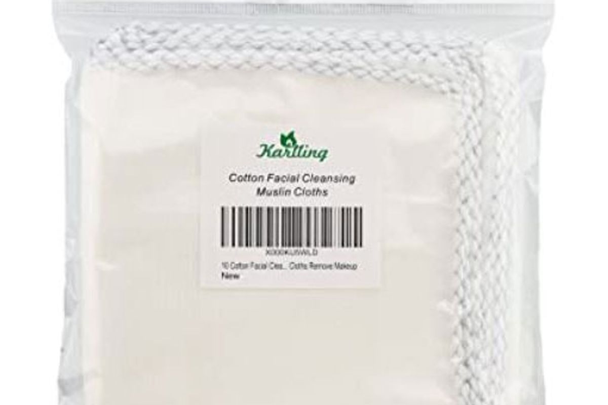 karlling 10 cotton facial cleansing muslin cloths makeup remover wipes