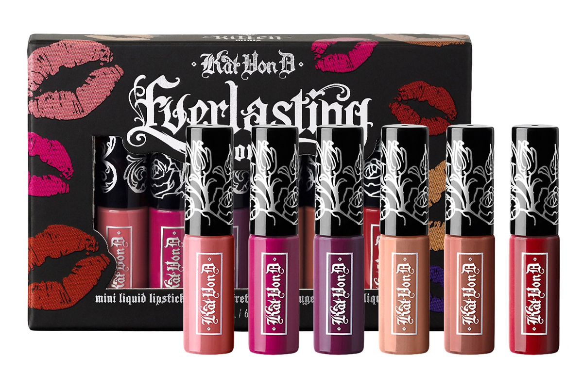 kat von d kitten mini everlasting love mini liquid lipstick set