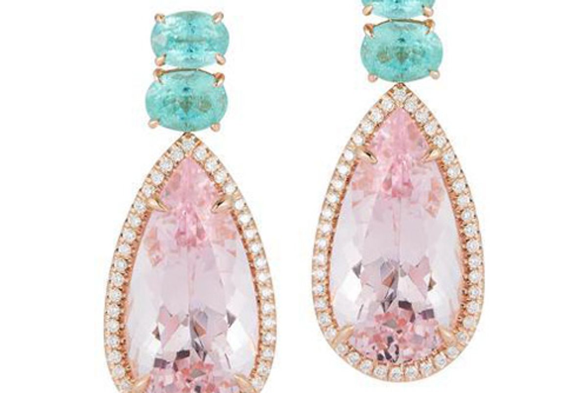 katherine jetter morganite and paraiba tourmaline pastel sunset earrings