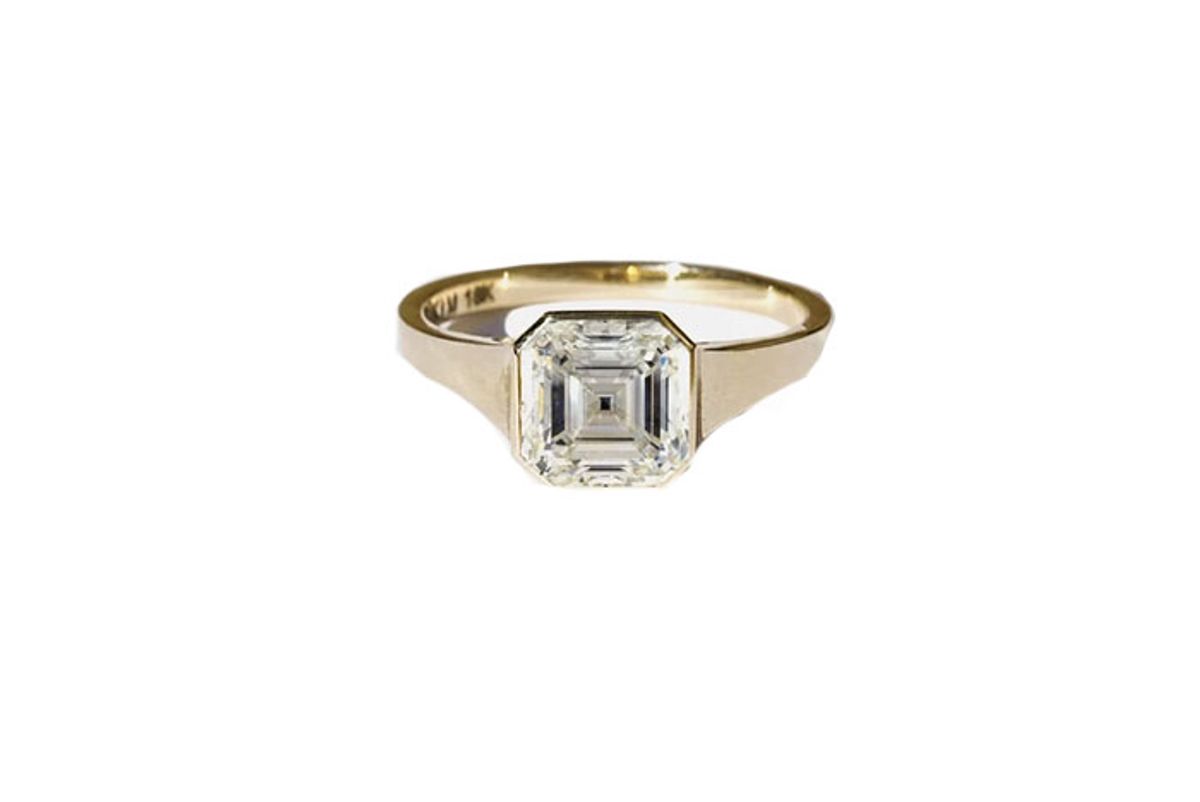 katkim asscher diamond cosma ring