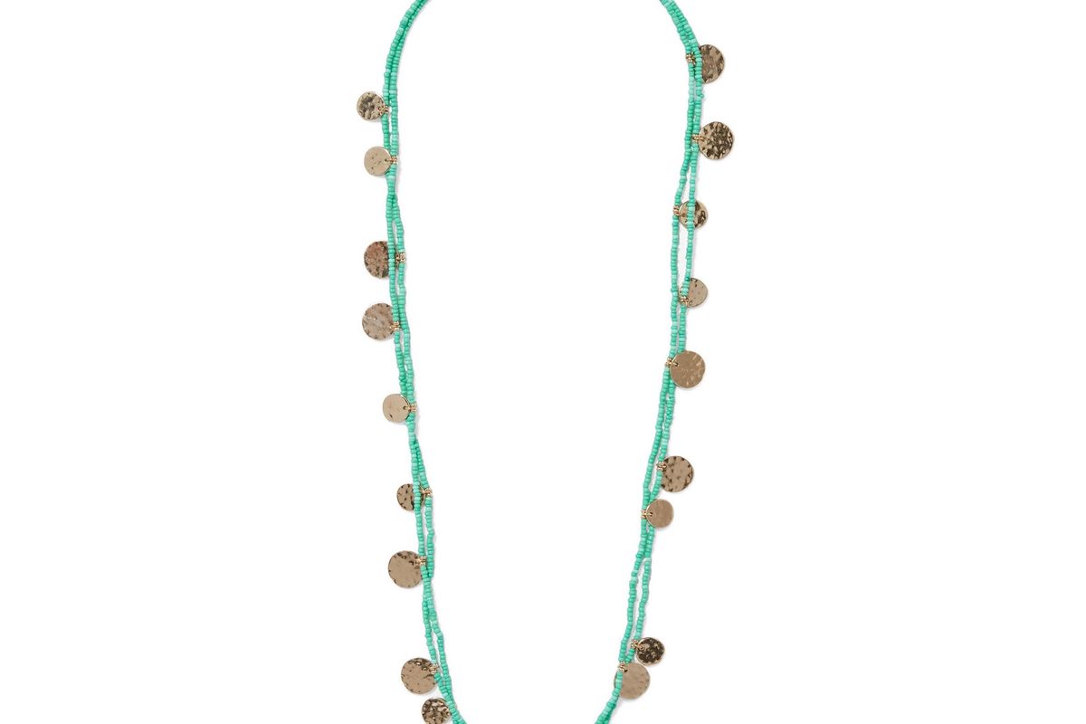 Gold-Plated Beaded Necklace