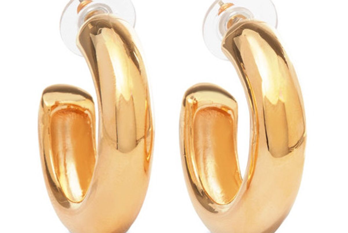 Gold-Plated Hoop Earrings