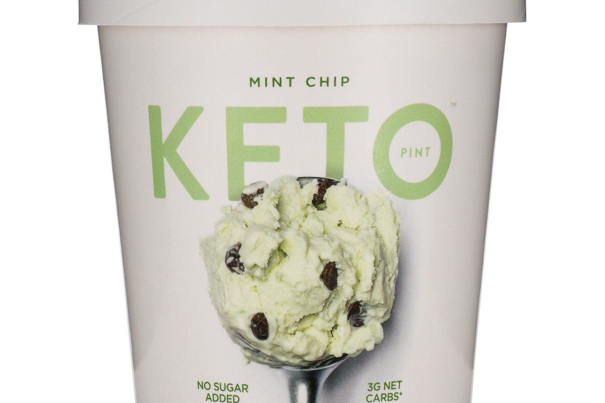 keto pint mint chip ice cream