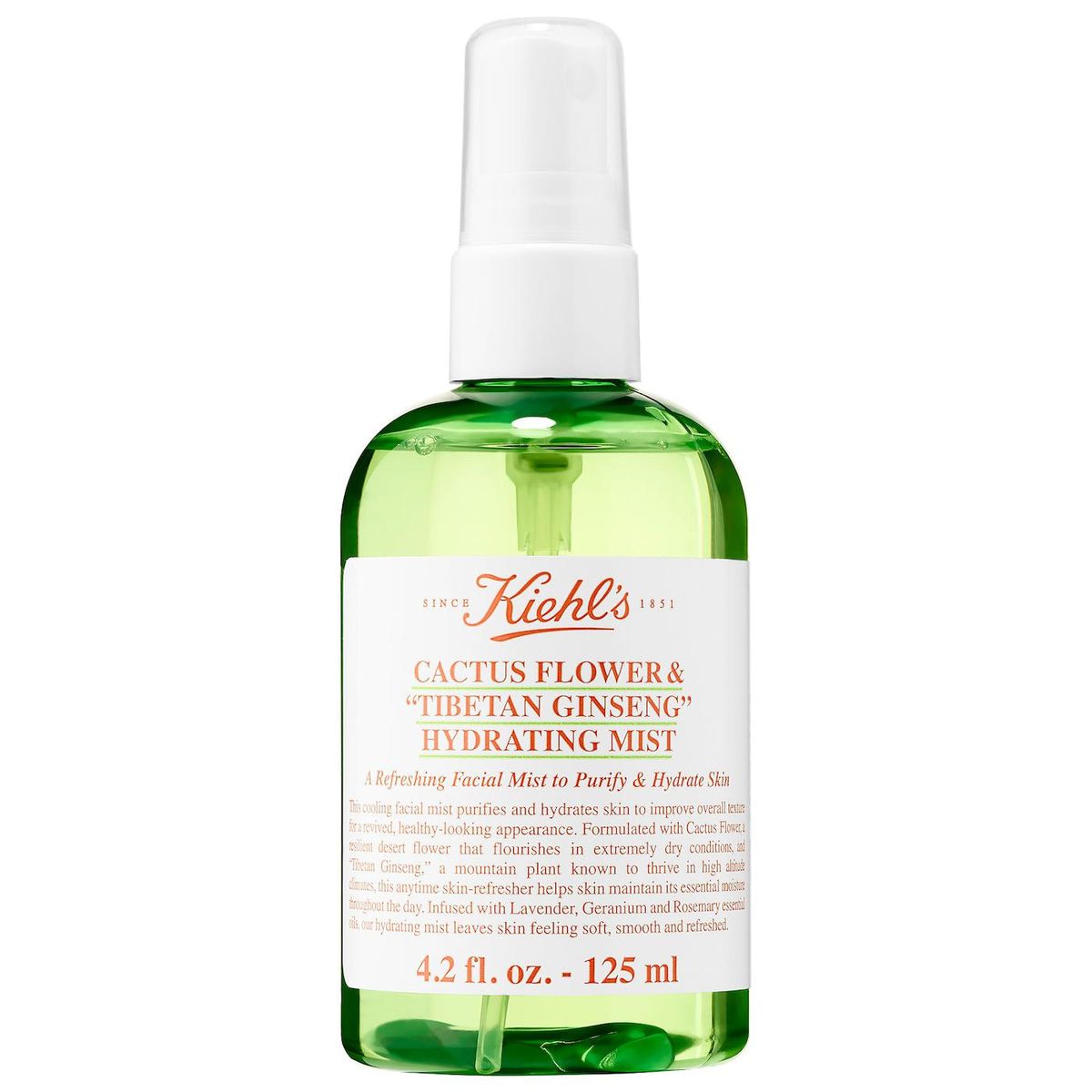 kiehl's cactus flower and tibetan ginseng hydrating mist