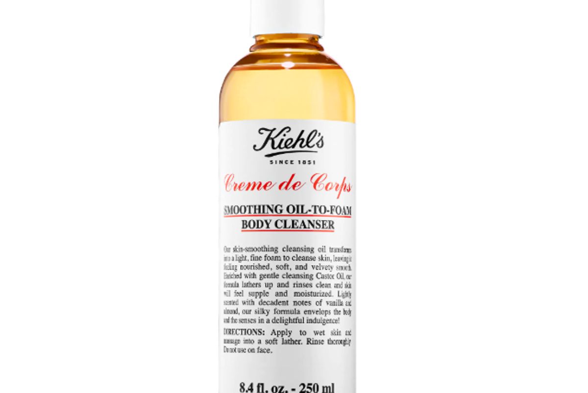kiehls creme de corps smoothing oil to foam body cleanser