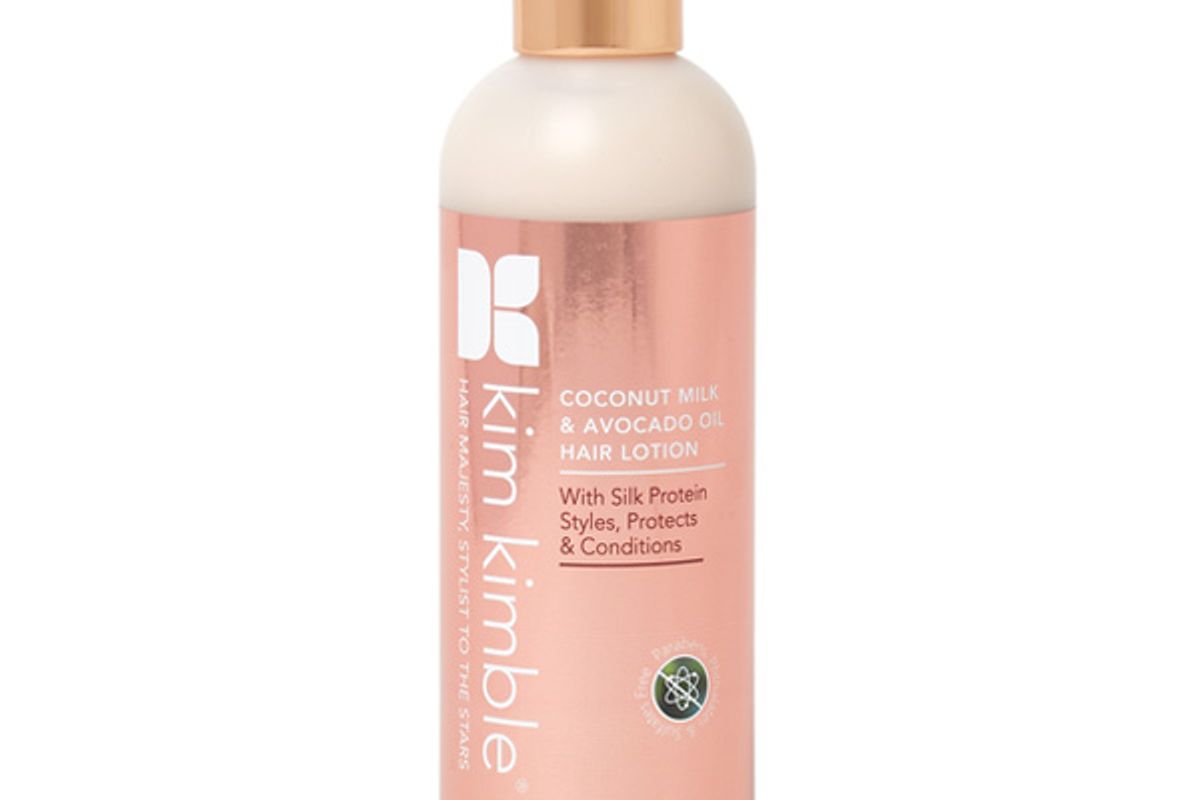 kim kimble coconut milk and avocado oil hair lotion