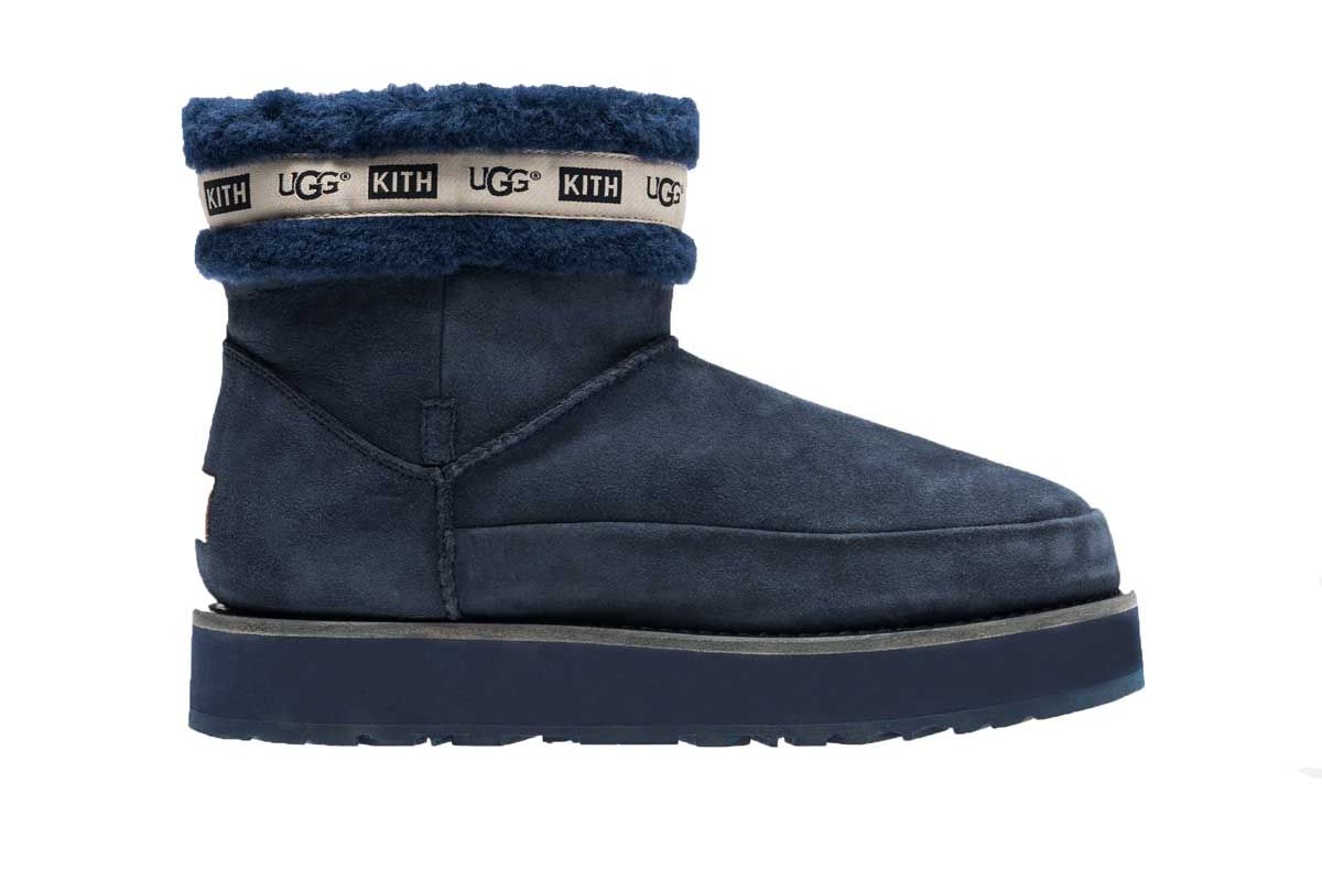 kith women x ugg sherpa mid classic navy