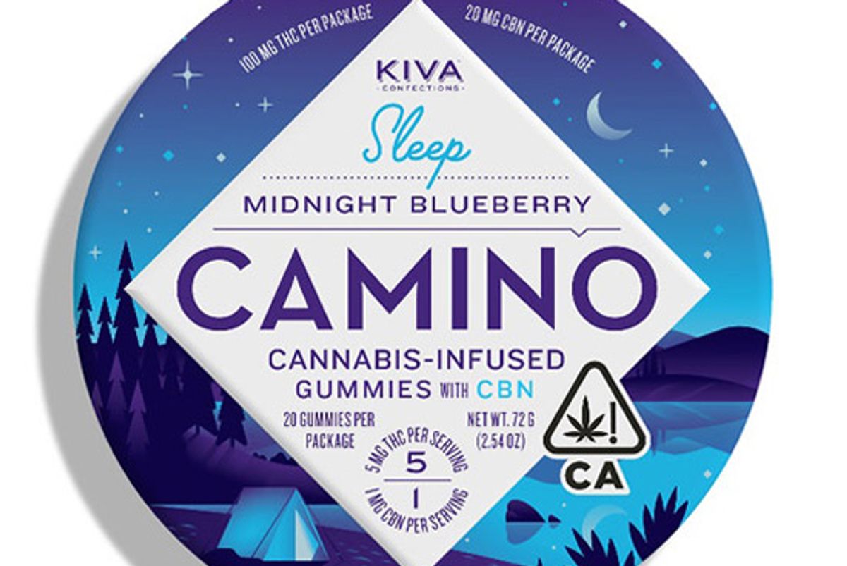 kiva midnight blueberry camino gummies