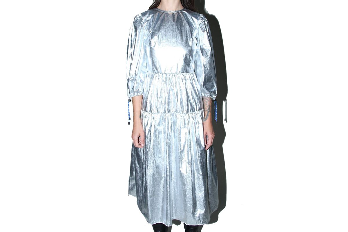 kkco hus dress in space foil