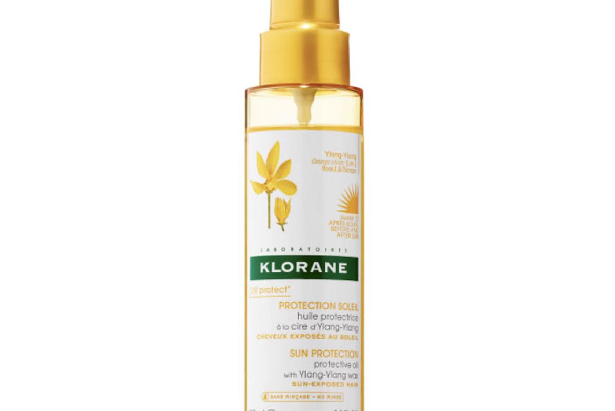 klorane protective oil with ylang-ylang wax for sun-exposed hair
